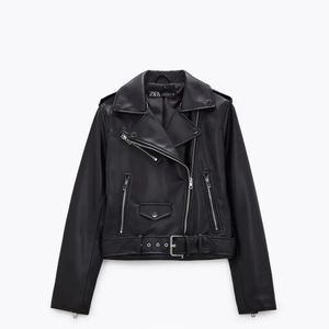ZARA Faux Leather Biker Jacket